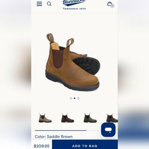 Blundstone 562 Saddle Brown New In Box W7.5